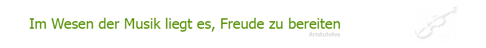 Im Wesen der Musik liegt es, Freude zu bereiten